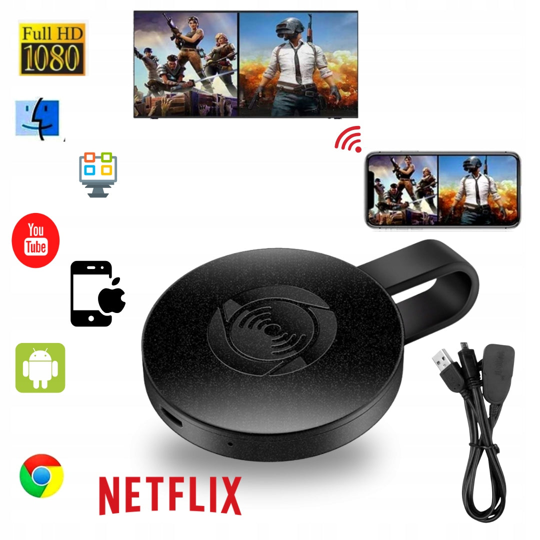 Wireless WIFI adapter HDMI mirrorscreen black