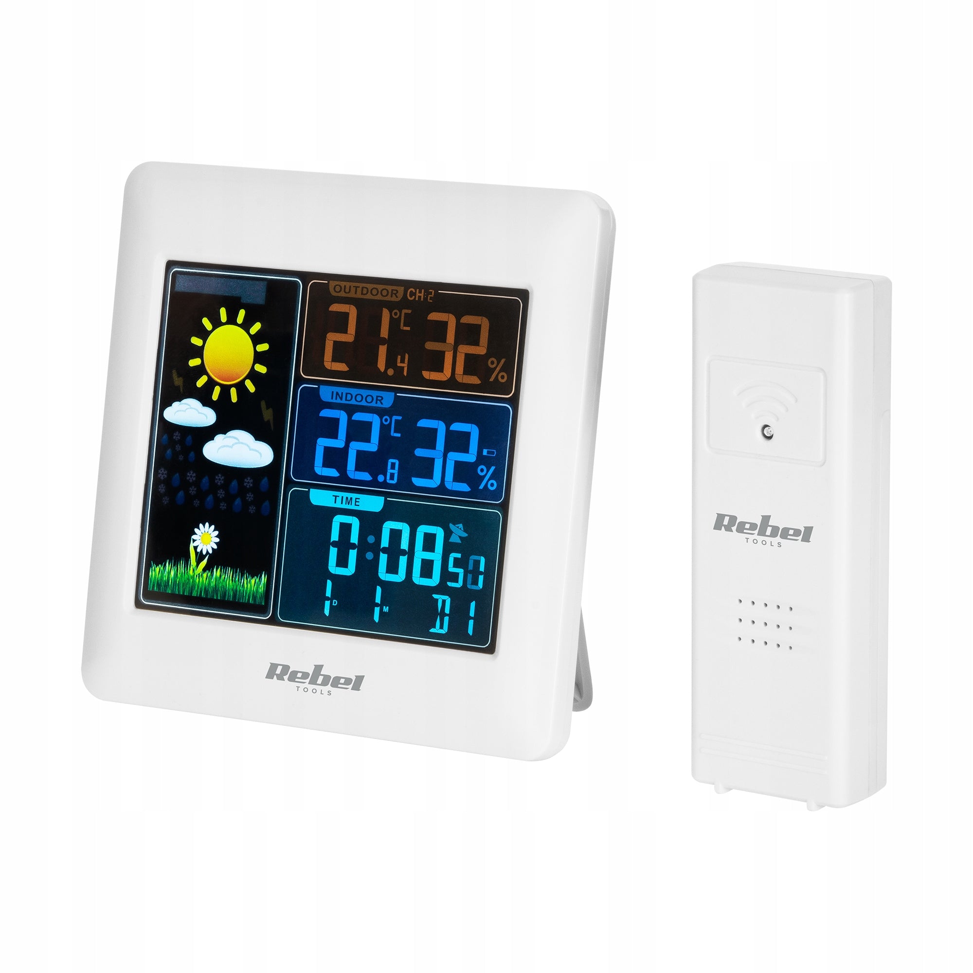 Wireless Weather Station with Outdoor Detector Color Display Model URZ3498