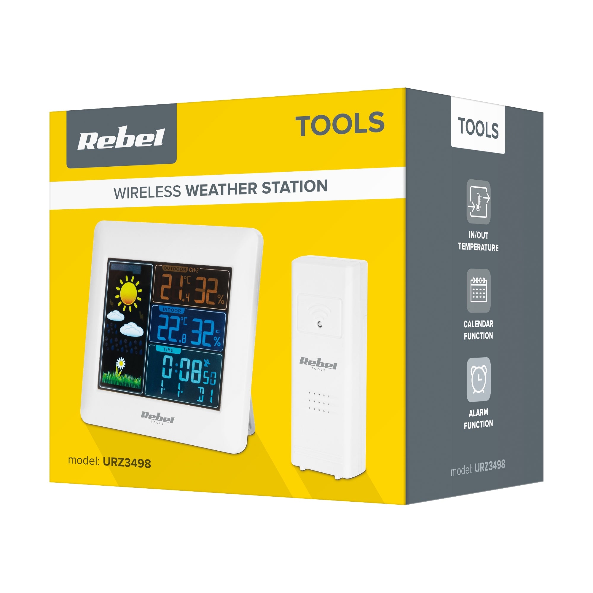 Wireless Weather Station with Outdoor Detector Color Display
