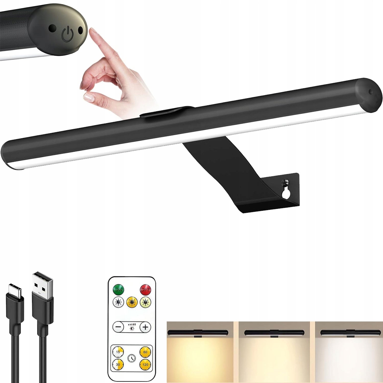 Wireless battery operated LED image lighting, with remote control, 30cm 3 modes