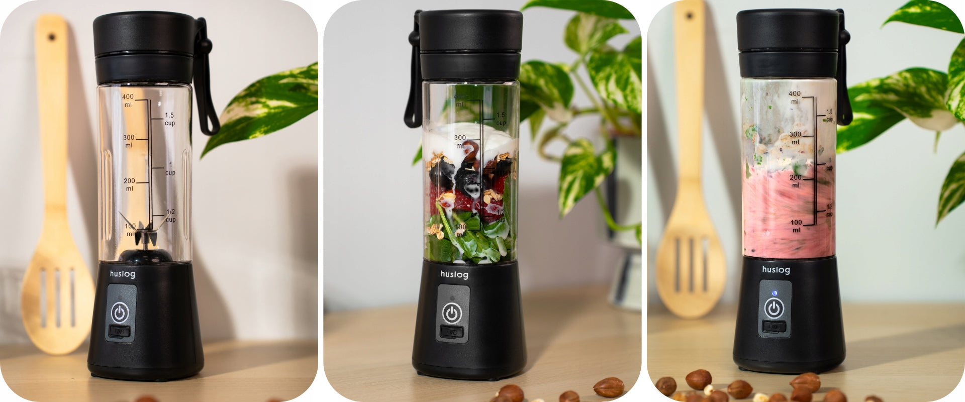 Wireless blender to go 180W, USB, tourist mobile HUSLOG Brand Huslog