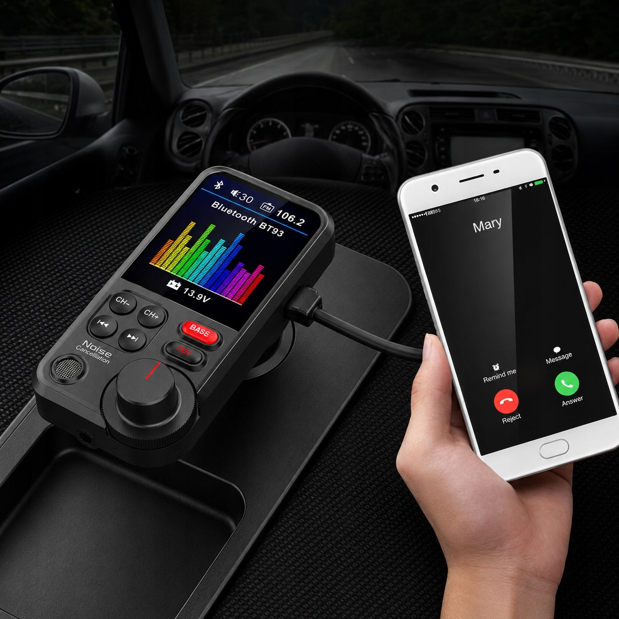 Wireless car transmitter MP3 MP4 player FMT-93BT Manufacturer code FMT-93BT
