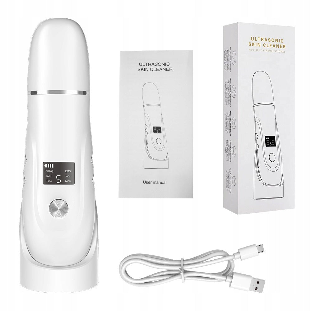 Wireless cavitation peeling EMS ionopheresis sonopheresis for face