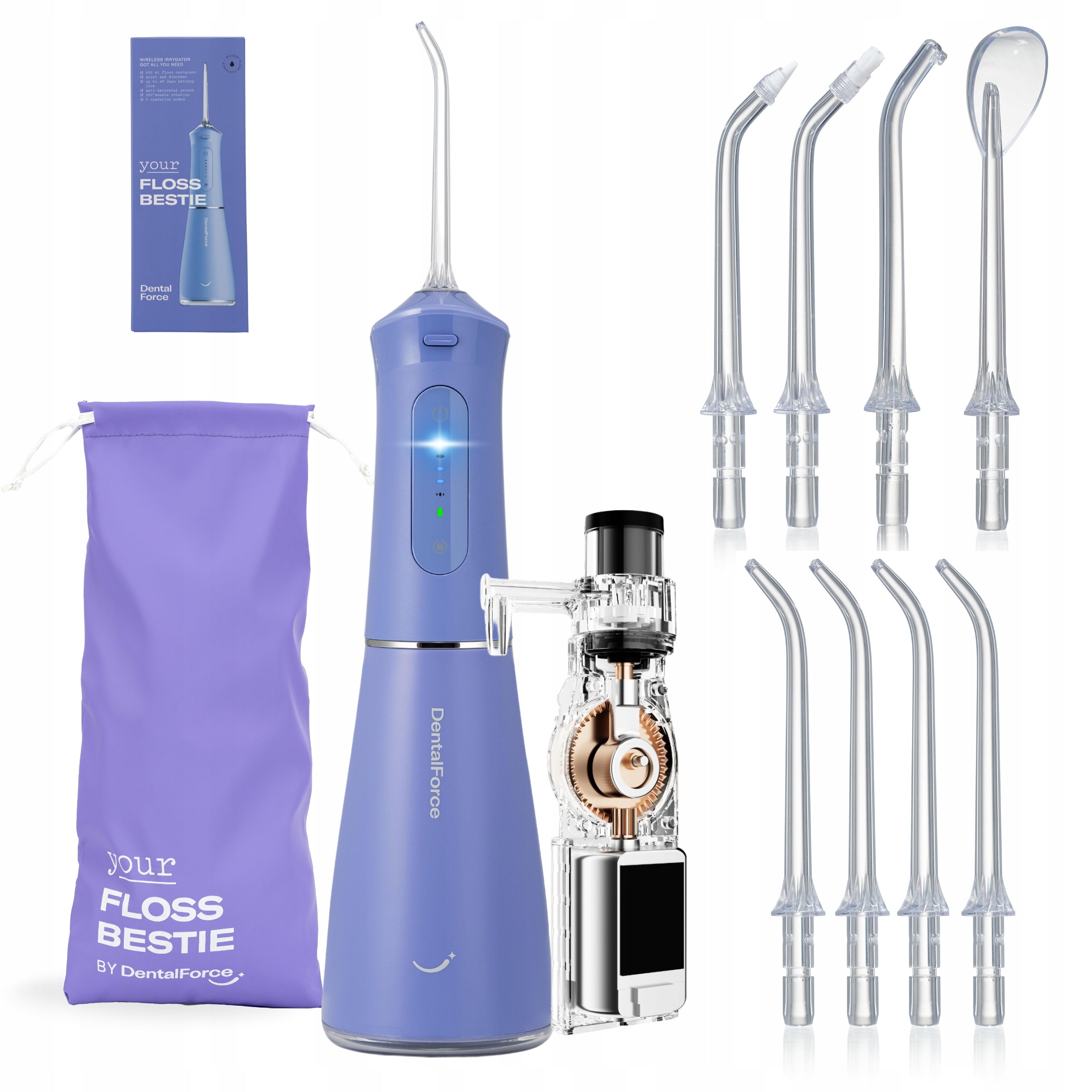 Wireless dental oral irrigator DentalForce 400ml Packaging status original