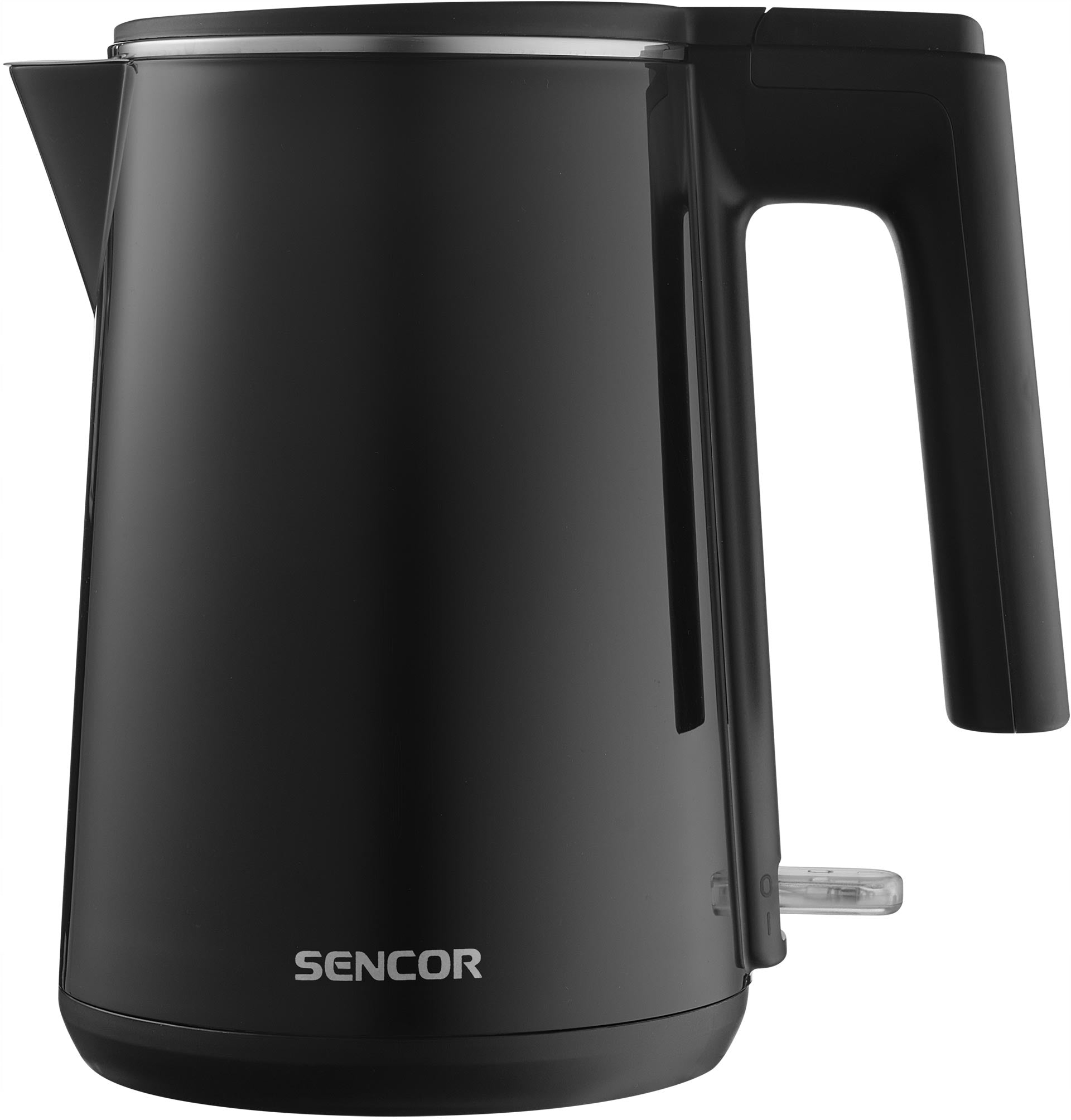 Wireless electric kettle Sencor 0156BK 1500W 1L double walls Manufacturer code SWK 0156BK