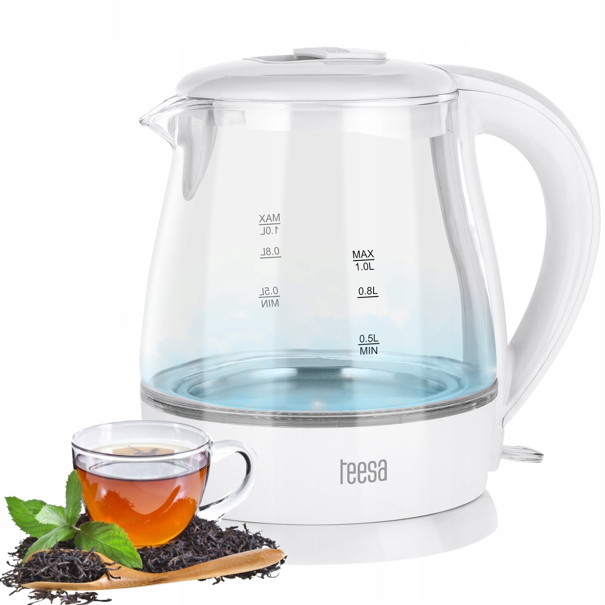 Wireless electric kettle Teesa TSA1030 white