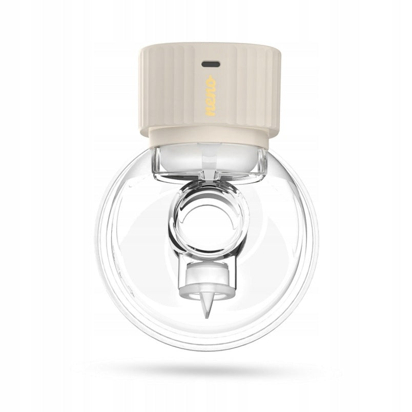 Wireless, electronic, shell breast pump