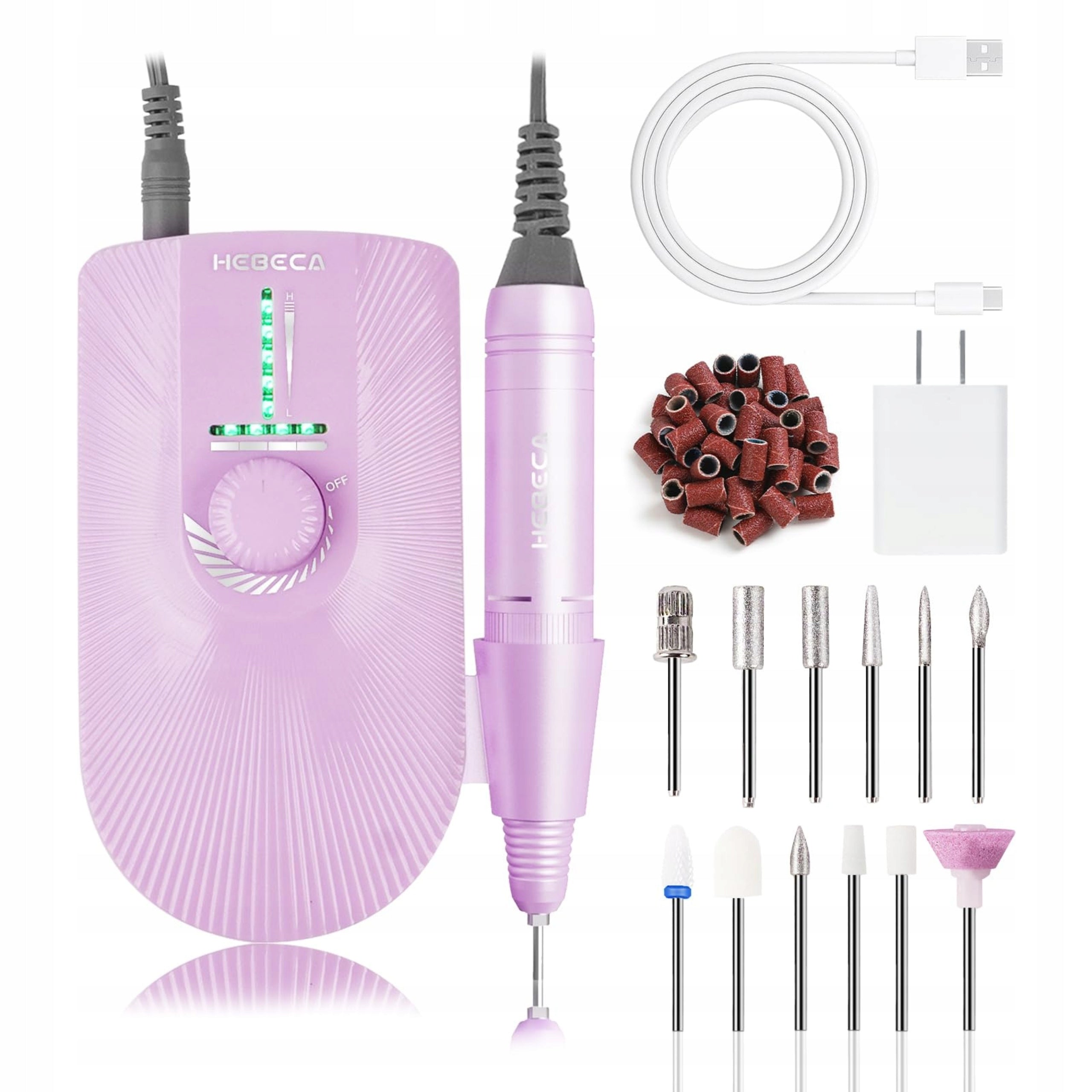 Wireless nail milling machine 35000 RPM 2600 mAh 35 levels