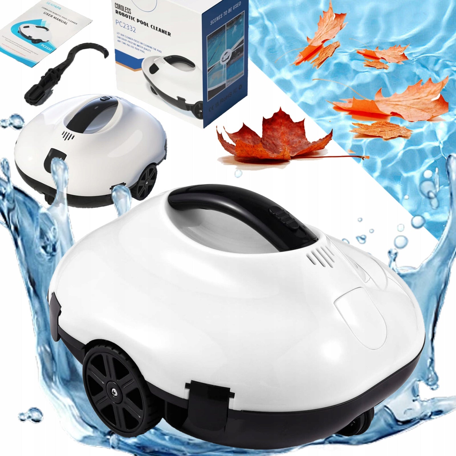 Wireless pool cleaning robot Blossom PC2332,automatic cleaning,130 minutes