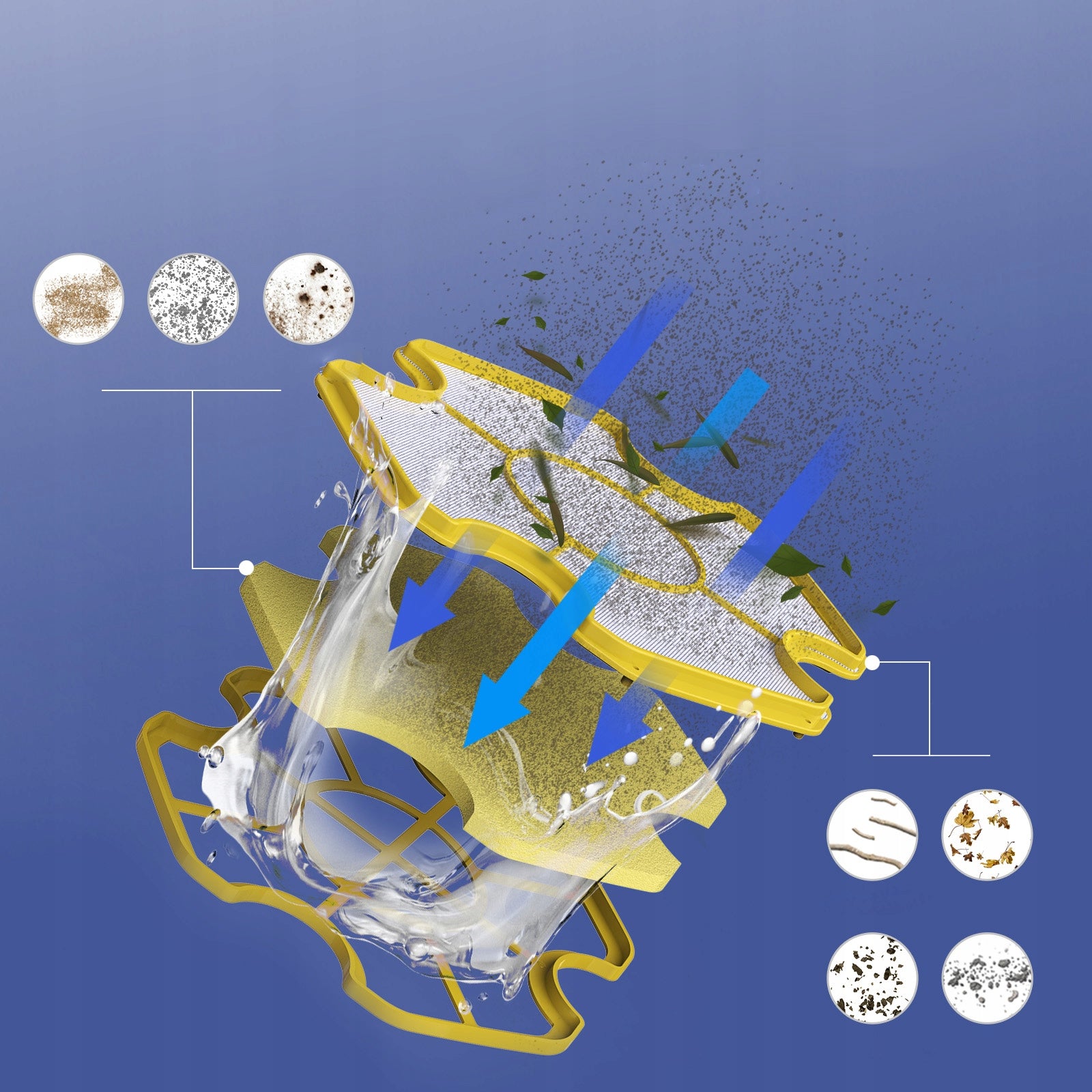 Wireless pool cleaning robot Blossom S2 Ultra,automatic cleaning,70 minutes Manufacturer no brand