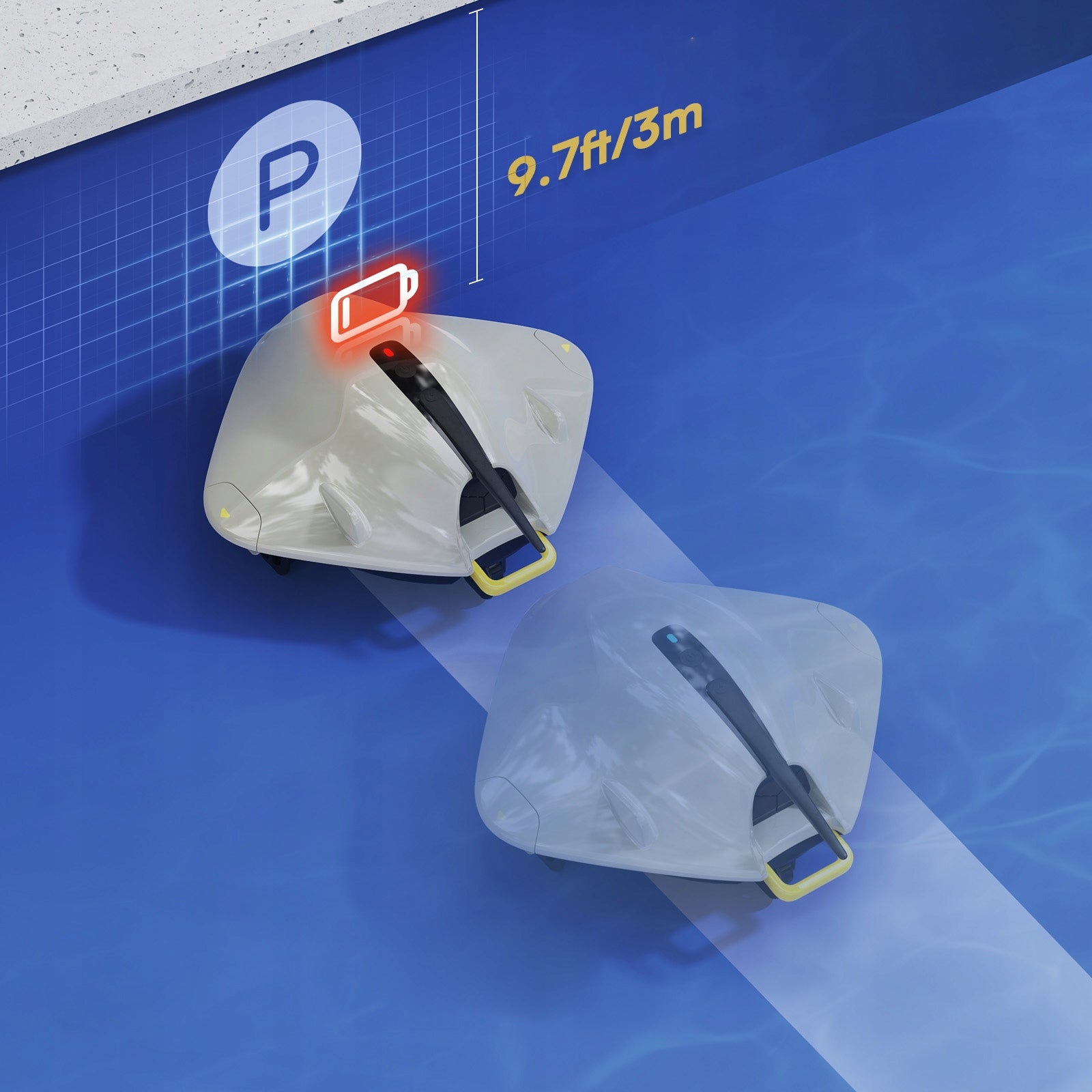 Wireless pool cleaning robot Blossom S2 Ultra,automatic cleaning,70 minutes Model Pool machine S2 Ultra