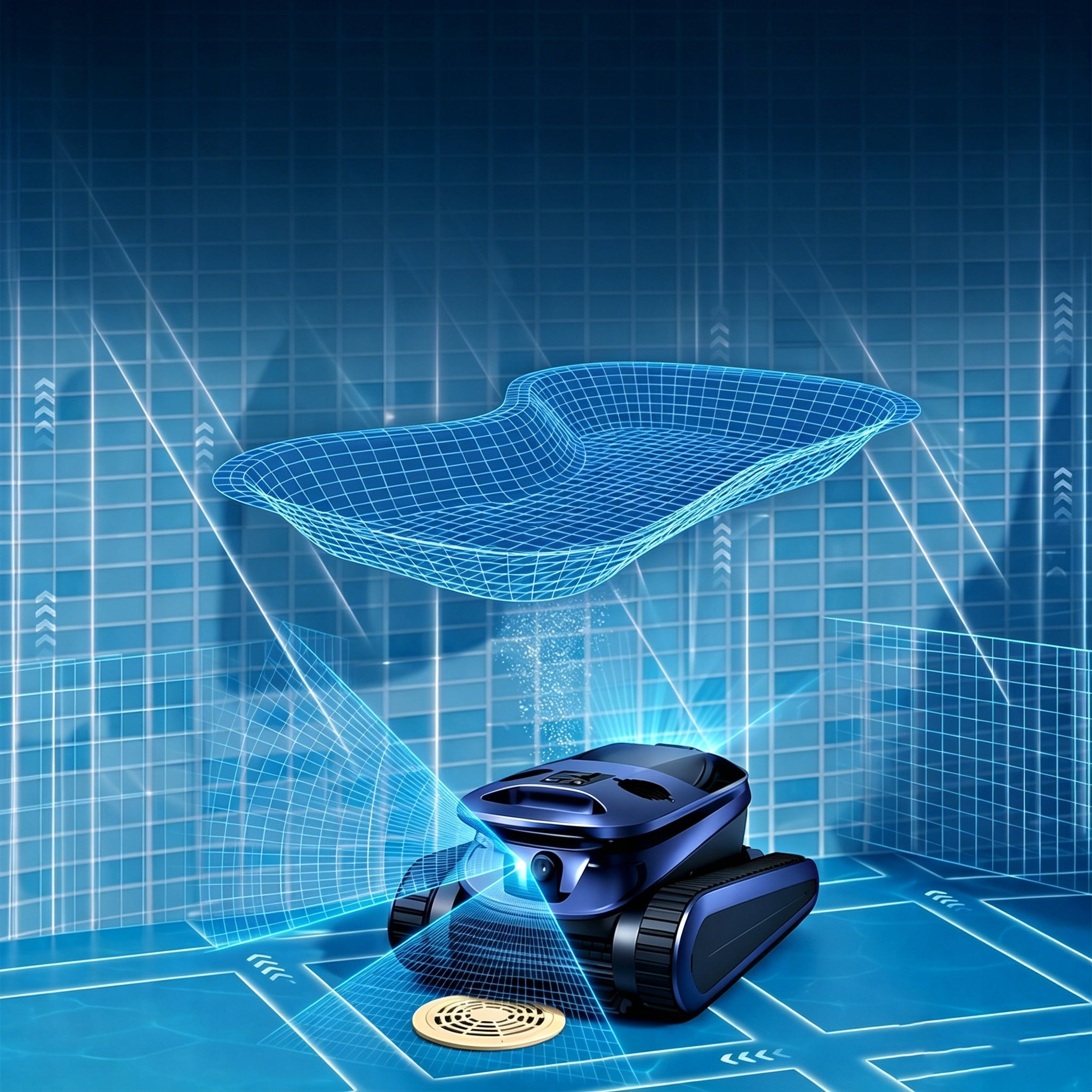 Wireless robot pool cleaner vacuum cleaners 240 min 300m² 4 Modes Manufacturer Feward