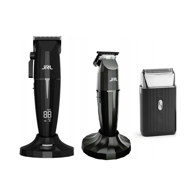 Wireless set JRL Onyx trimmer + razor + shaver + 2 stations Black