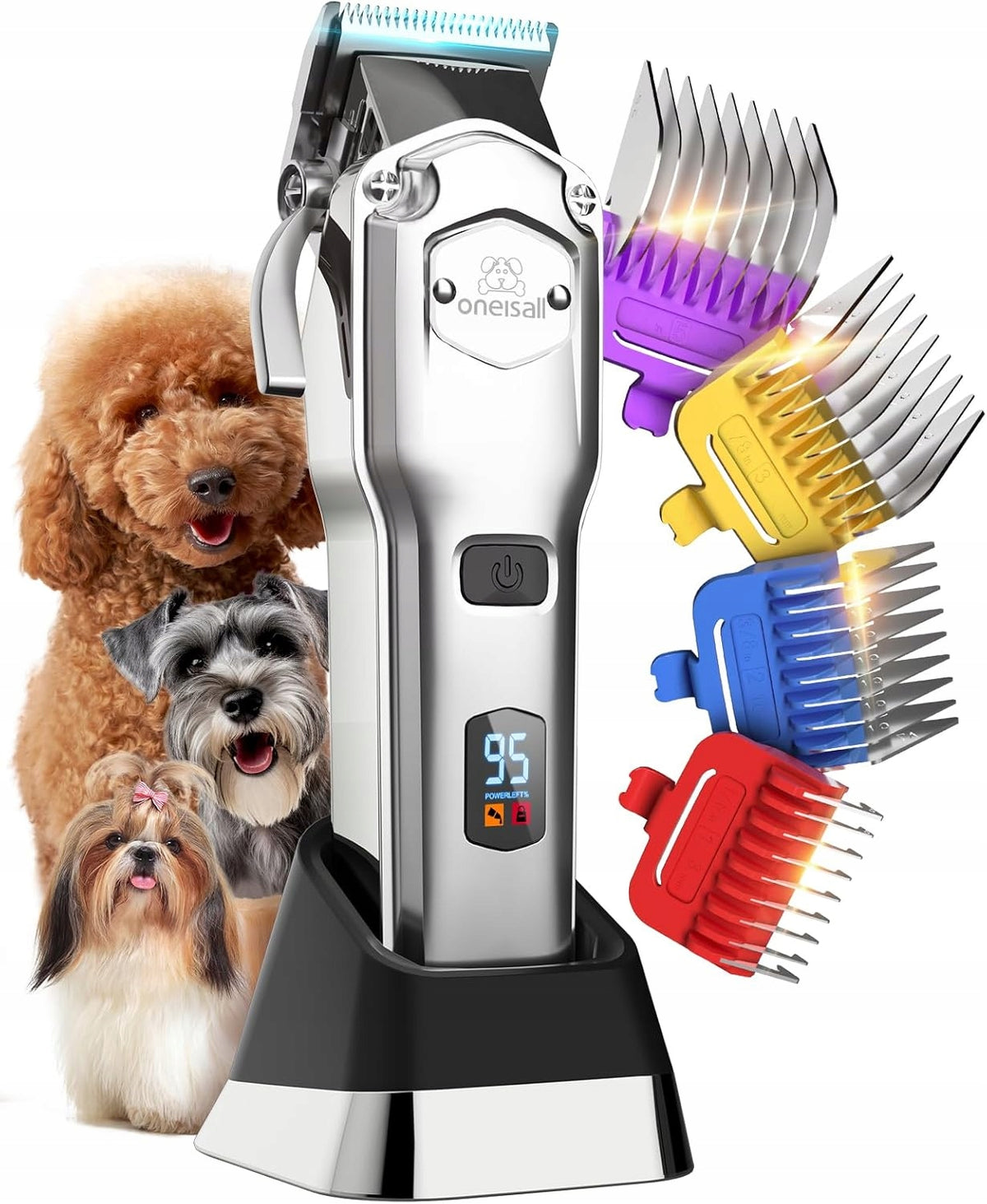 Wireless, silent dog clipper | Oneisall RFC-676 Pro