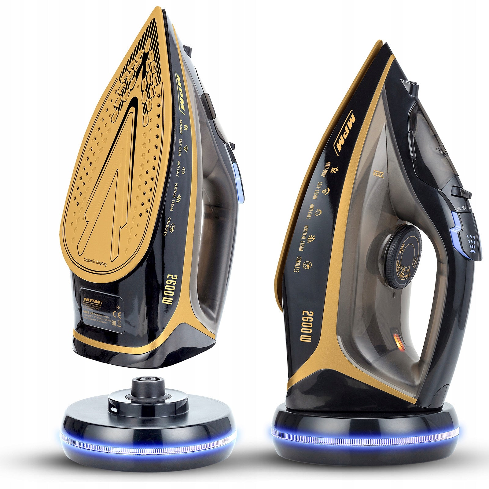 Wireless steam iron ceramic anti drip 2600W MZE-26 MPM