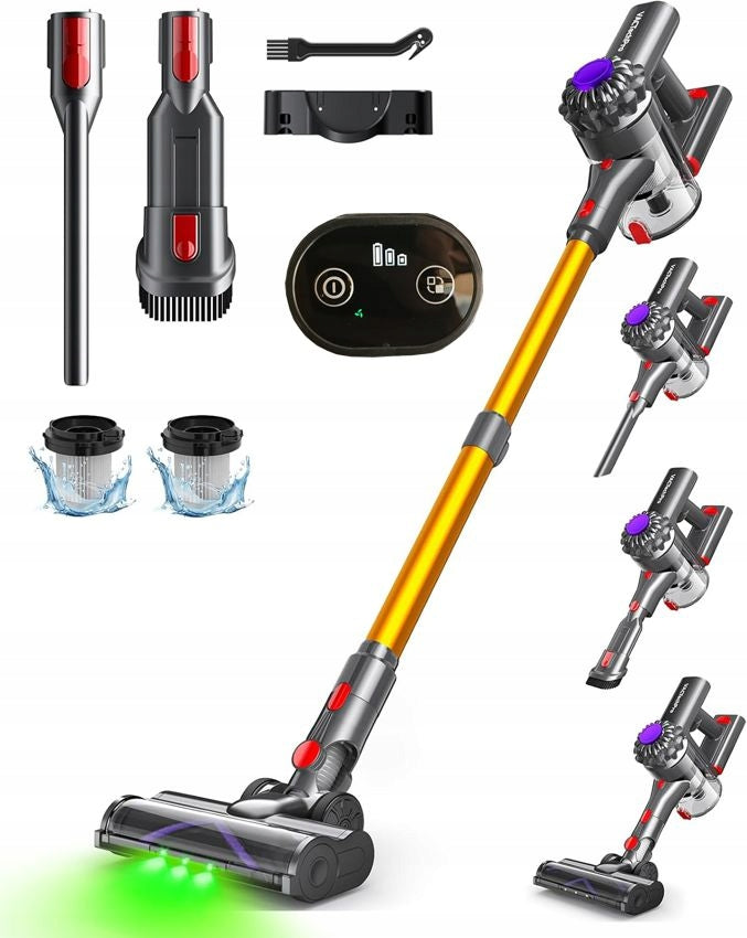 Wireless vacuum cleaner LED ECO 6in1 VACTechPro V15 350W 35000 PA STRONG