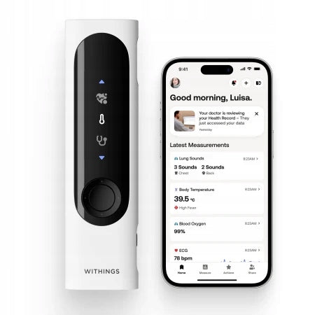 Withings BeamO device 4in1 thermometer pulse oximeter ECG digital stethoscope EAN (GTIN) 3700546710209