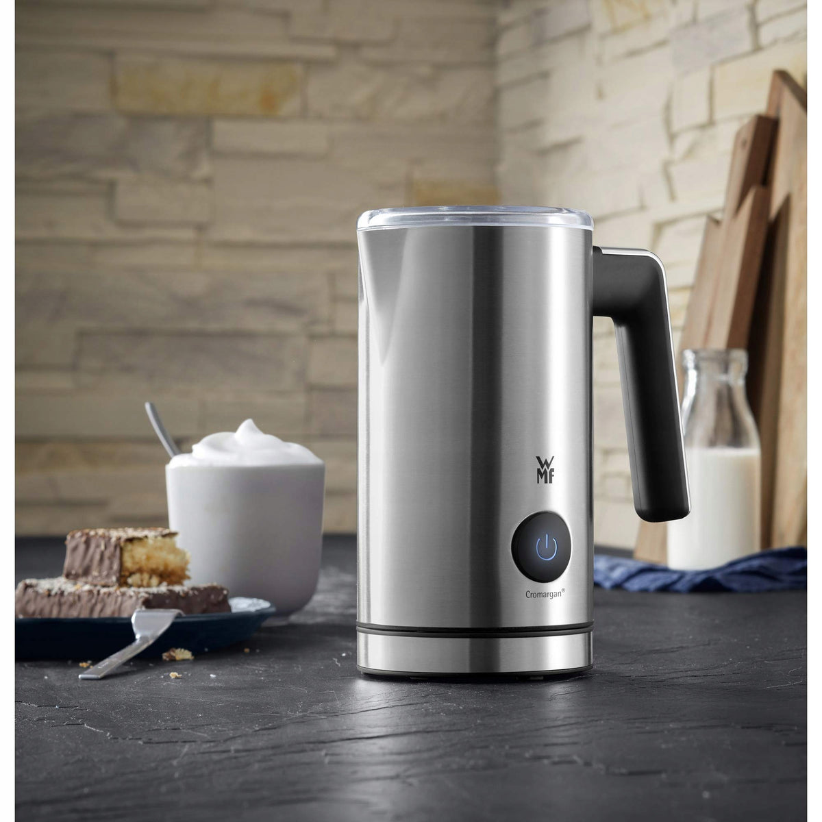 Wmf Stelio Milk frother, Silver, 150-250 ml, 500W Brand WMF