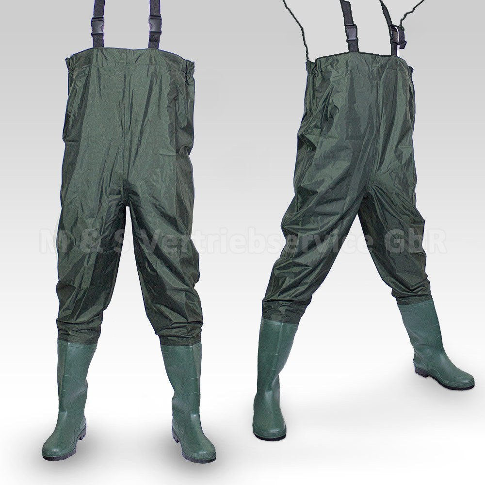 Wodery Green Fishing Water Size 47 BITUXX Wellington Boots + Harness Manufacturer code MS13397
