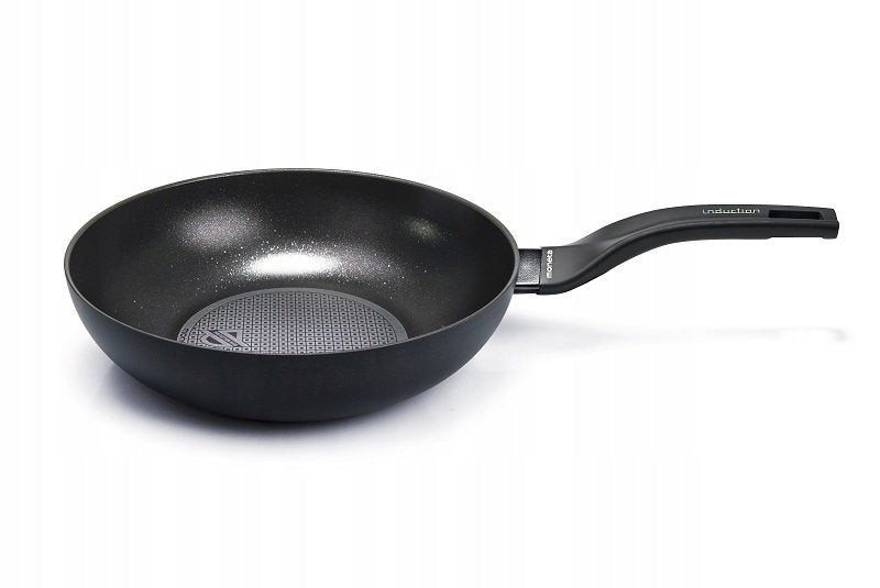 Wok 28cm Moneta Nova induction gas aluminium non-stick coating Italy Brand Moneta