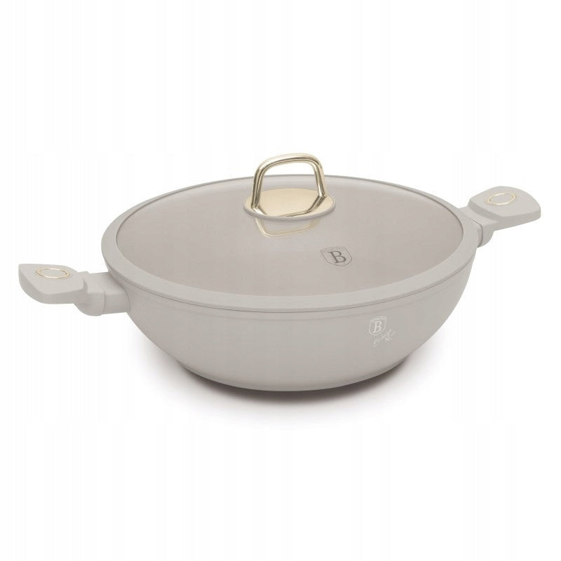 Wok 30cm with lid BerlingerHaus BH-8065 Sahara