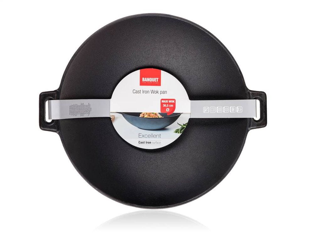 Wok Banquet 36,5 cm CAST IRON LARGE Manufacturer code 8591022560990