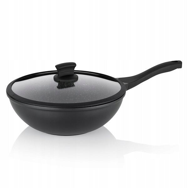 Wok Stella Nova solid black 10.0cm 30.0cm 5,