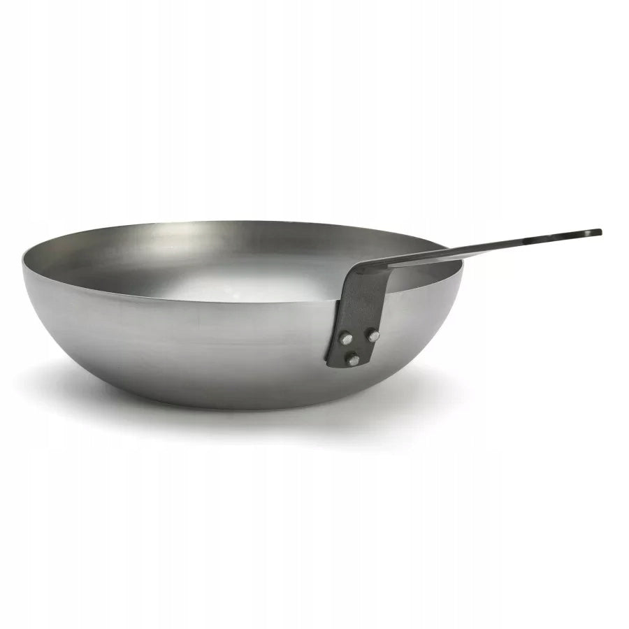 Wok de Buyer Mineral B 28 cm carbon steel 3 L induction France Brand de Buyer