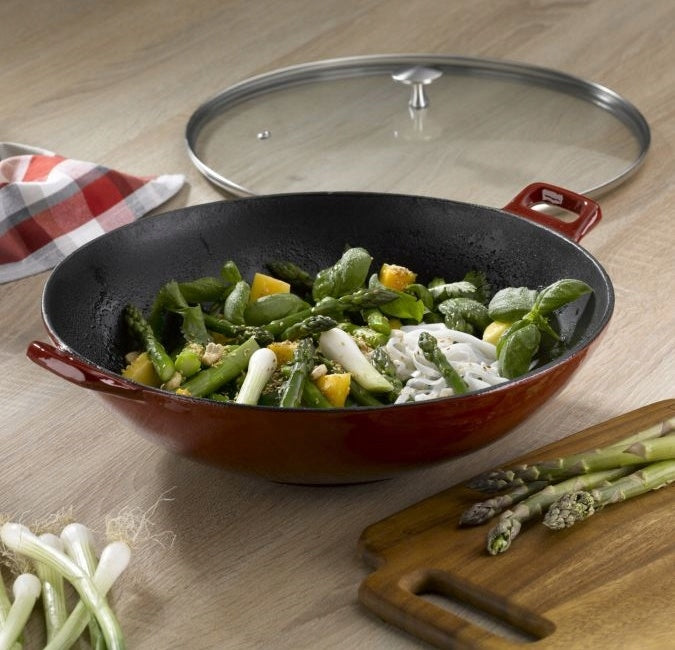 Wok s poklicí litinový CALIDO 36 cm Diameter 36 cm
