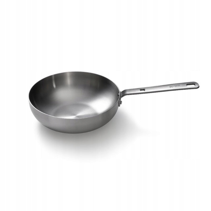Wok steel Skottsberg 28 cm tri-ply stainless steel induction frying pan PRO Manufacturer code patelnia wok na indukcja gaz solidna ciężka