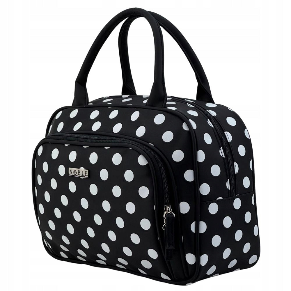 Women's Cosmetic Bag Black Travel Case for Cosmetics Large Black Noble EAN (GTIN) 5901549189148