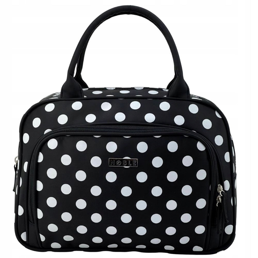 Women's Cosmetic Bag Black Travel Case for Cosmetics Large Black Noble Manufacturer code M005