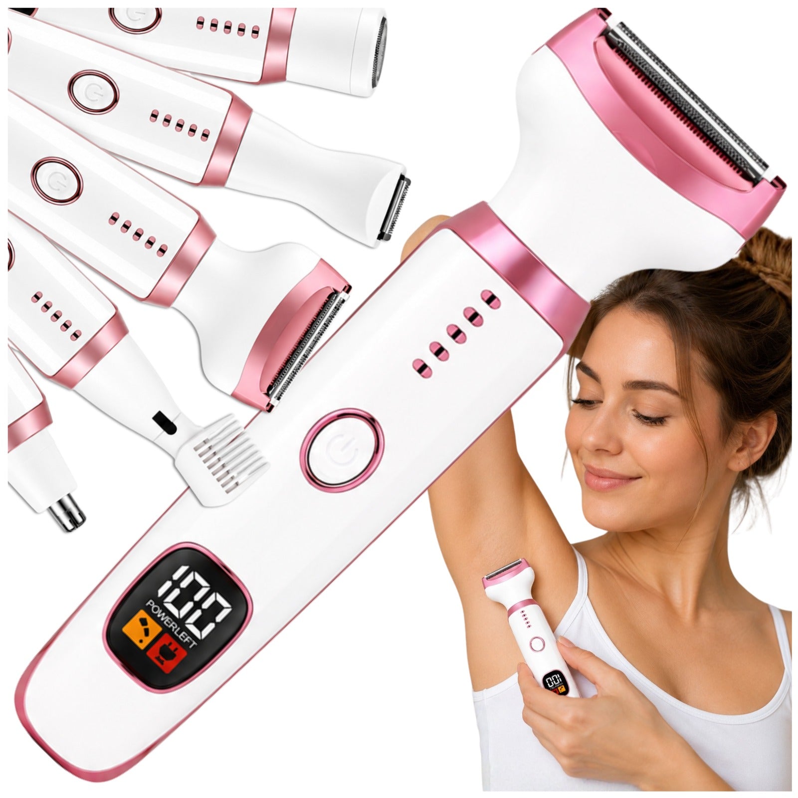 Women's Electric Bikini Shaver Face Leg Epilator Trimmer Machine