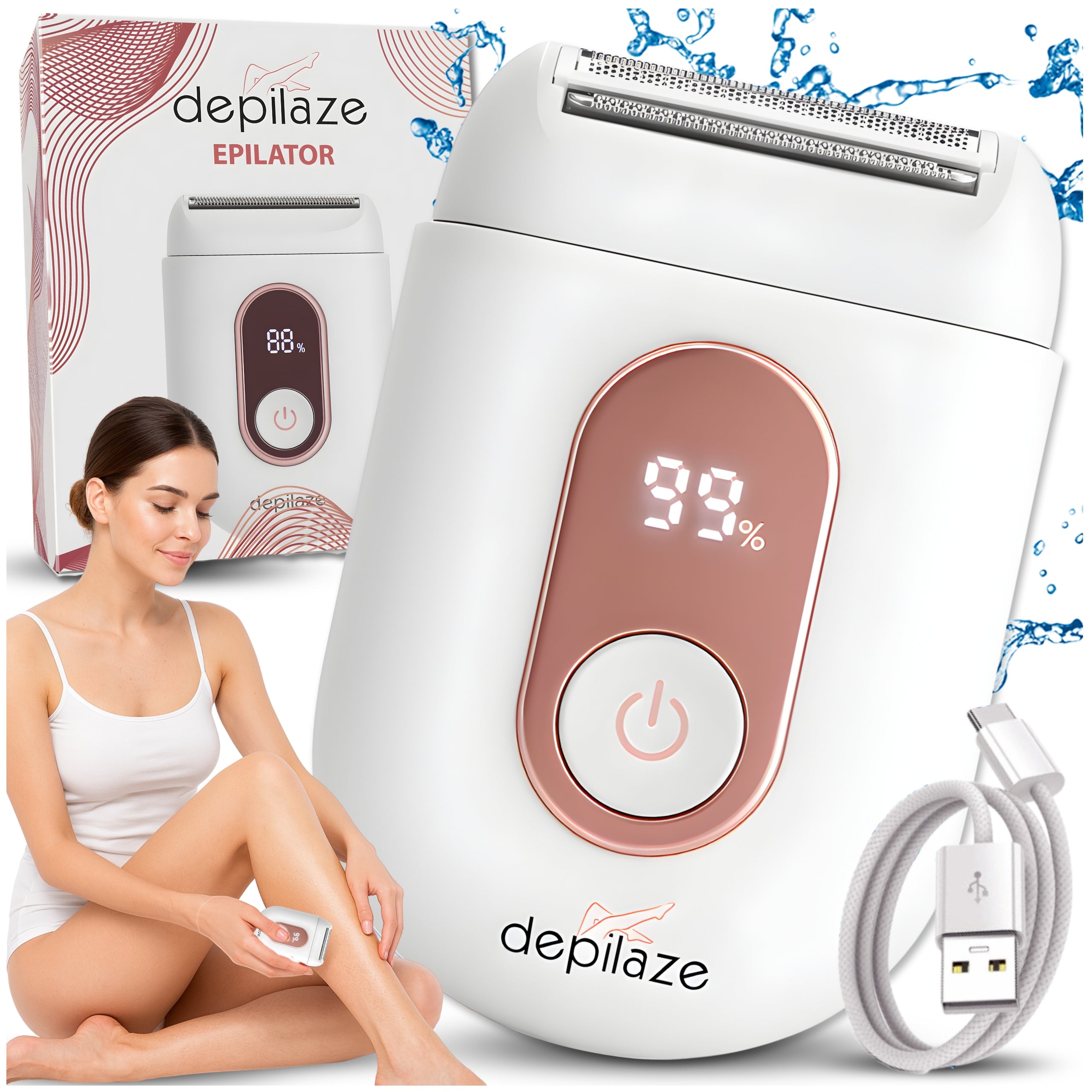 Women's Shaver Epilator MINI Body Trimmer Bikini Leg Pach Waterproof USB