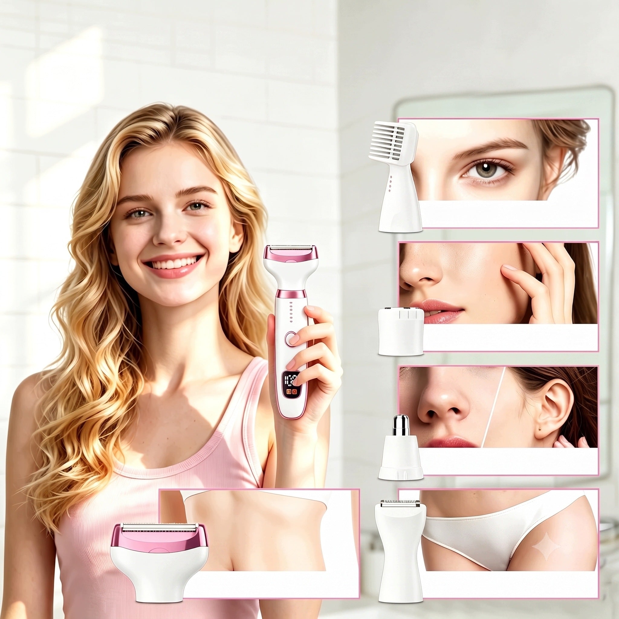 Women's WIRELESS HAIR REMOVER Shaver for Women Body Leg Bikini Armpits Manufacturer code wielofunkcyjny depilator damski