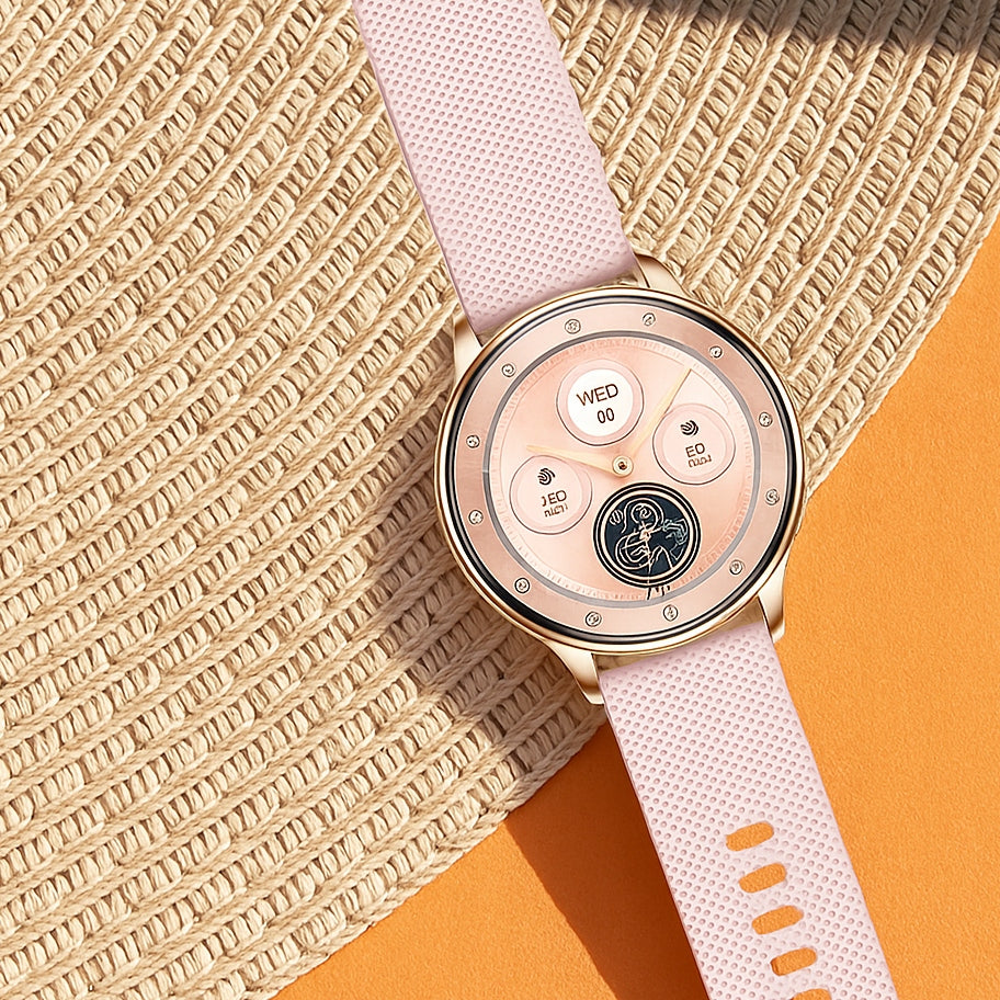 Women's smartwatch DEVILL Bianca gold AMOLED conversation menu PL foil Manufacturer code Smartwatch Devill Bianka złoty
