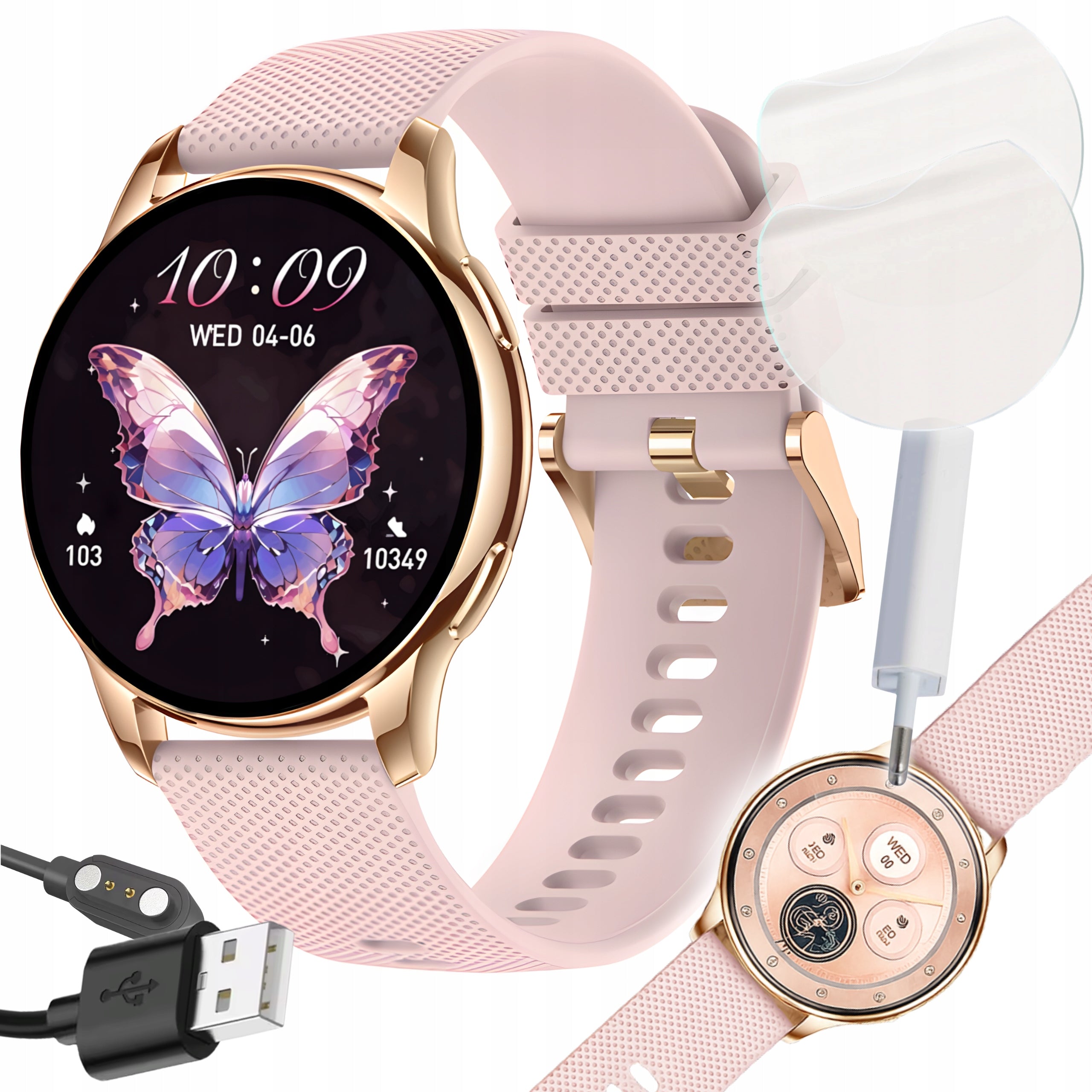 Women's smartwatch DEVILL Bianca gold AMOLED conversation menu PL foil