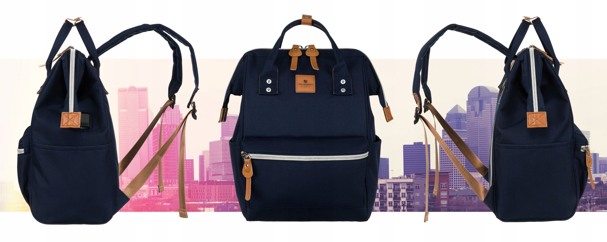 Women's travel backpack for airplane cabin luggage Peterson Wizzair Ryanair Brand Peterson