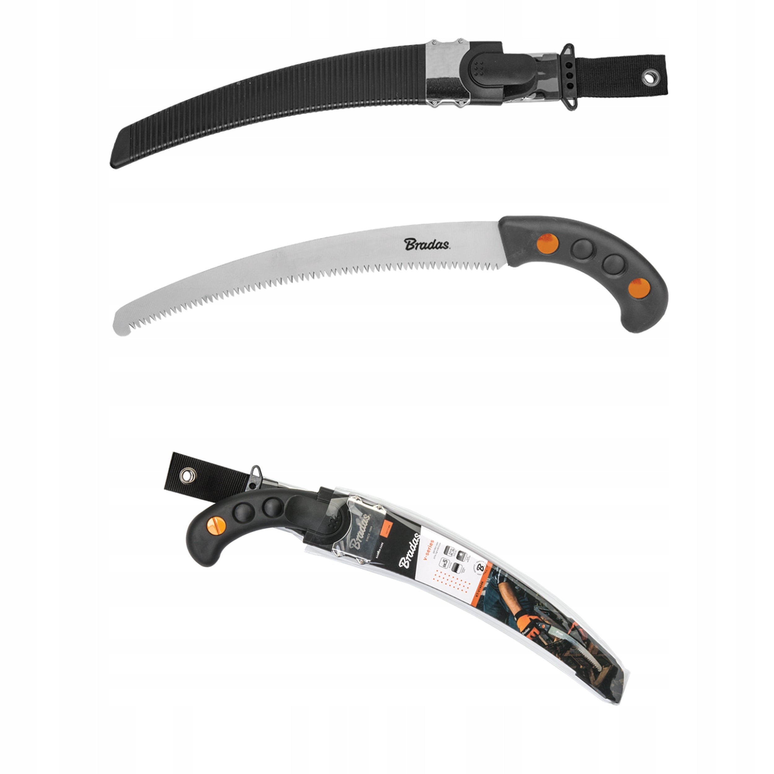 Wood Branch Hand Garden Saw 320mm 32cm SET WITH HOLSTER V-SERIES