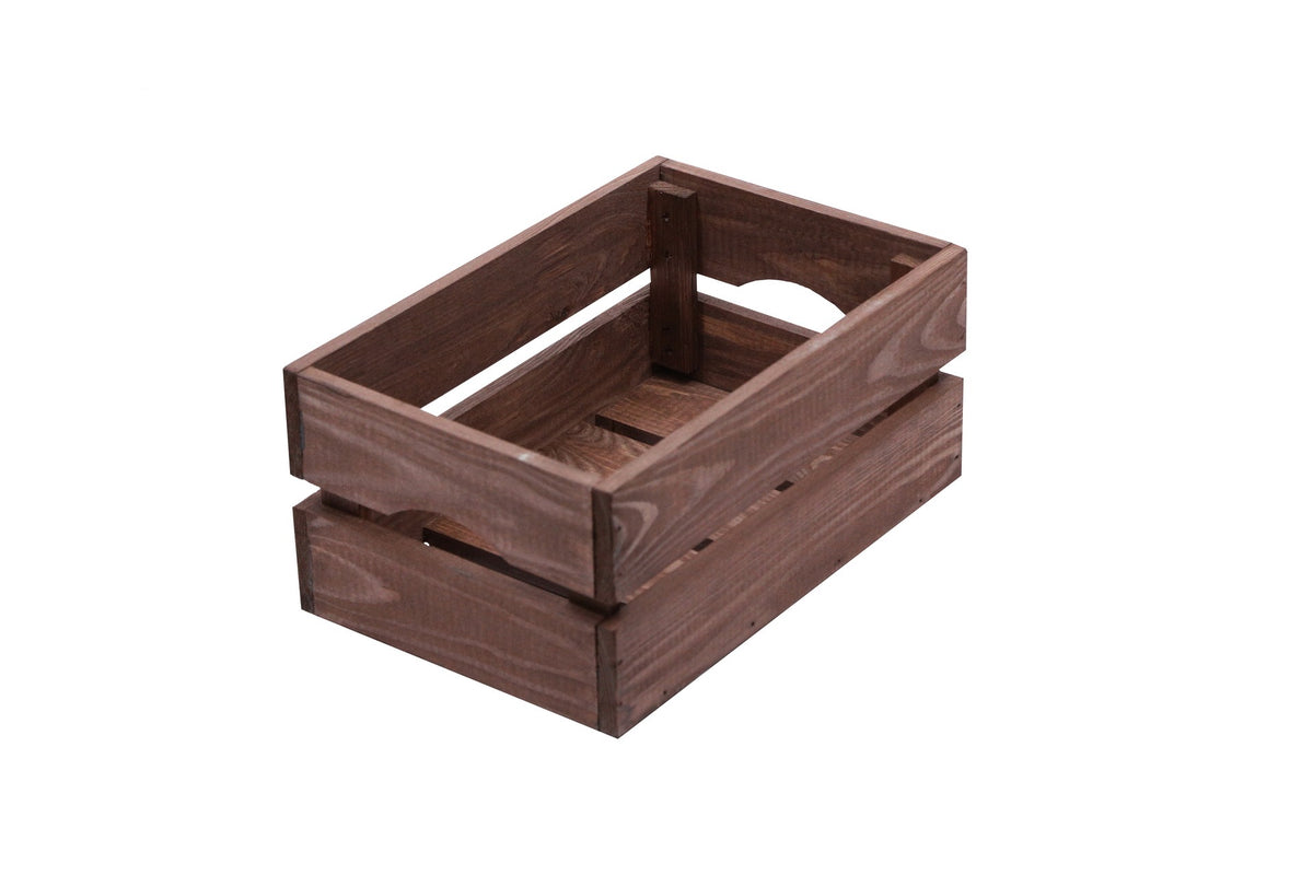 Wooden Box 30x20x14 cm Bronze Organizer Basket Gift Box
