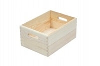 Wooden Box 40x30x23 cm with Handle Organizer Box Container