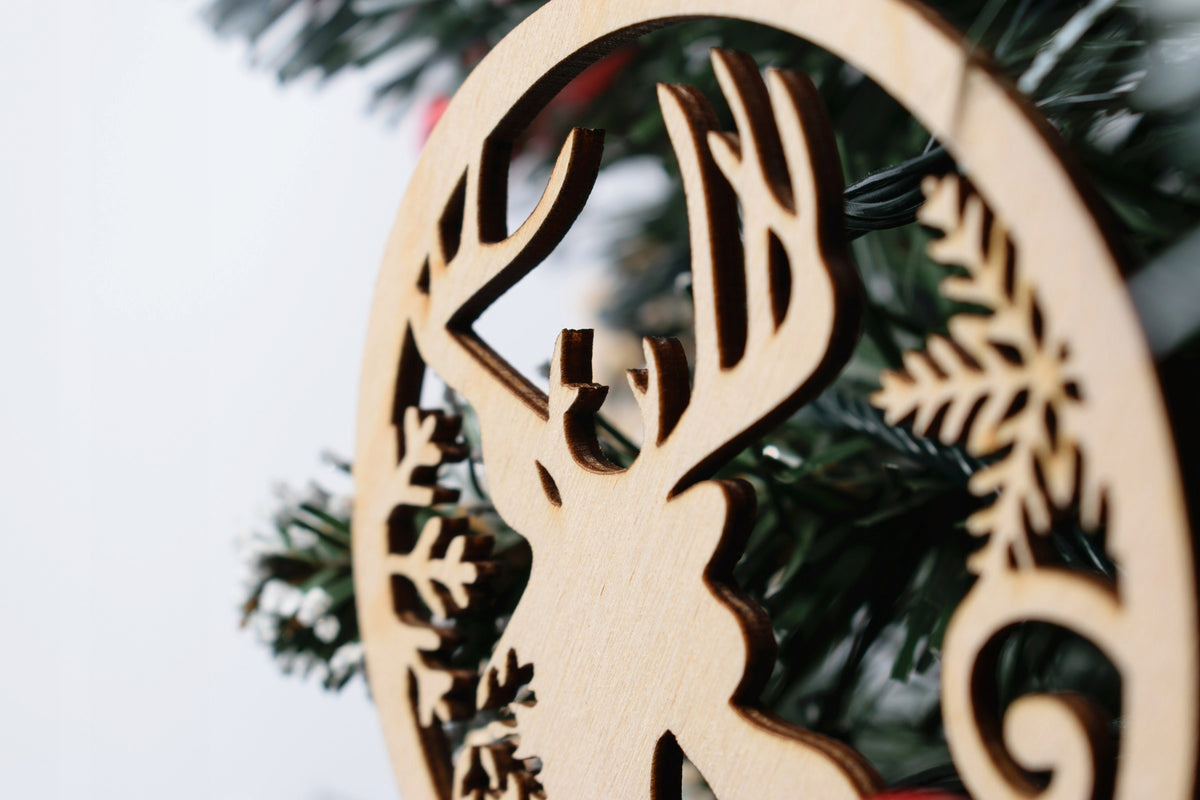 Wooden Christmas tree baubles set of decoration baubles 20 pcs elegant eco Brand Plas-drew