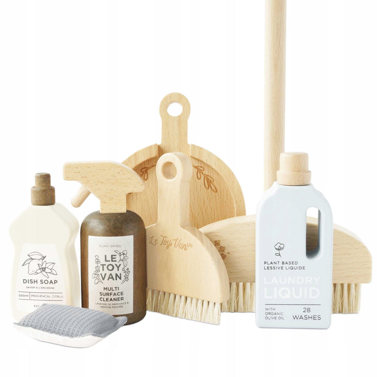 Wooden Cleaning Kit Kids Toy Role Playing Le Toy Van
