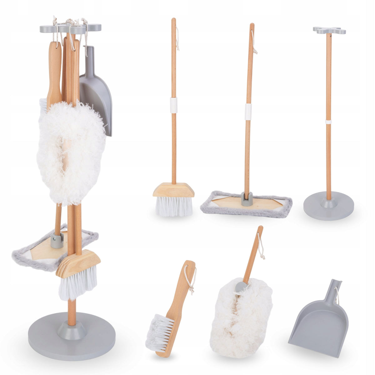 Wooden Cleaning Set Educational Toy Fun and Learning for Kids