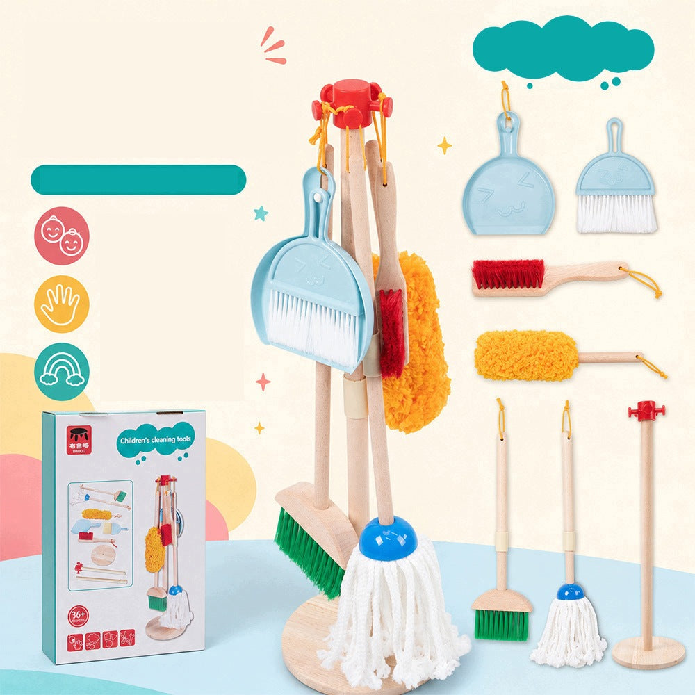 Wooden Cleaning Trolley Set Wooden Cleaning Xxl Essential
