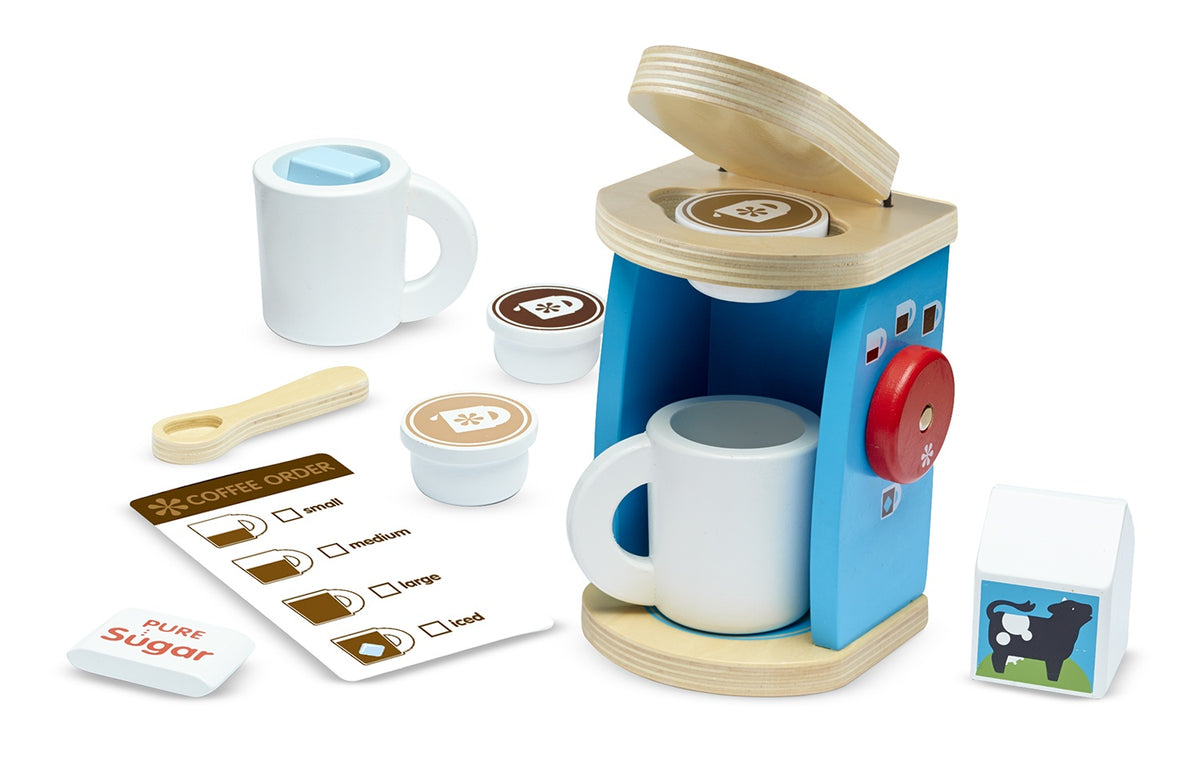 Wooden Coffee Set for Kids Ice Cream Maker Supplement Melissa & Doug