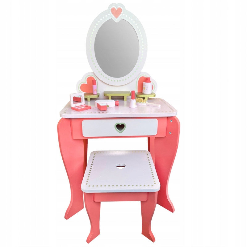 Wooden Cosmetic Dressing Table for Children Aurora Accessories Pink Mirror Manufacturer code Z005935