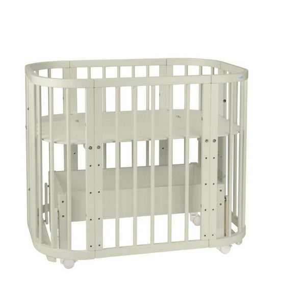 Wooden Crib 5in1 with CRADLE with Mattress - Olive