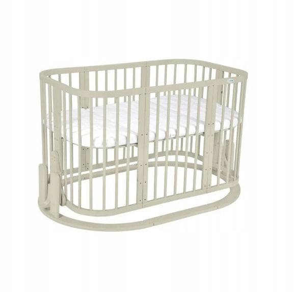 Wooden Crib with CRADLE 7in1 with Mattress - Olive Packaging status original
