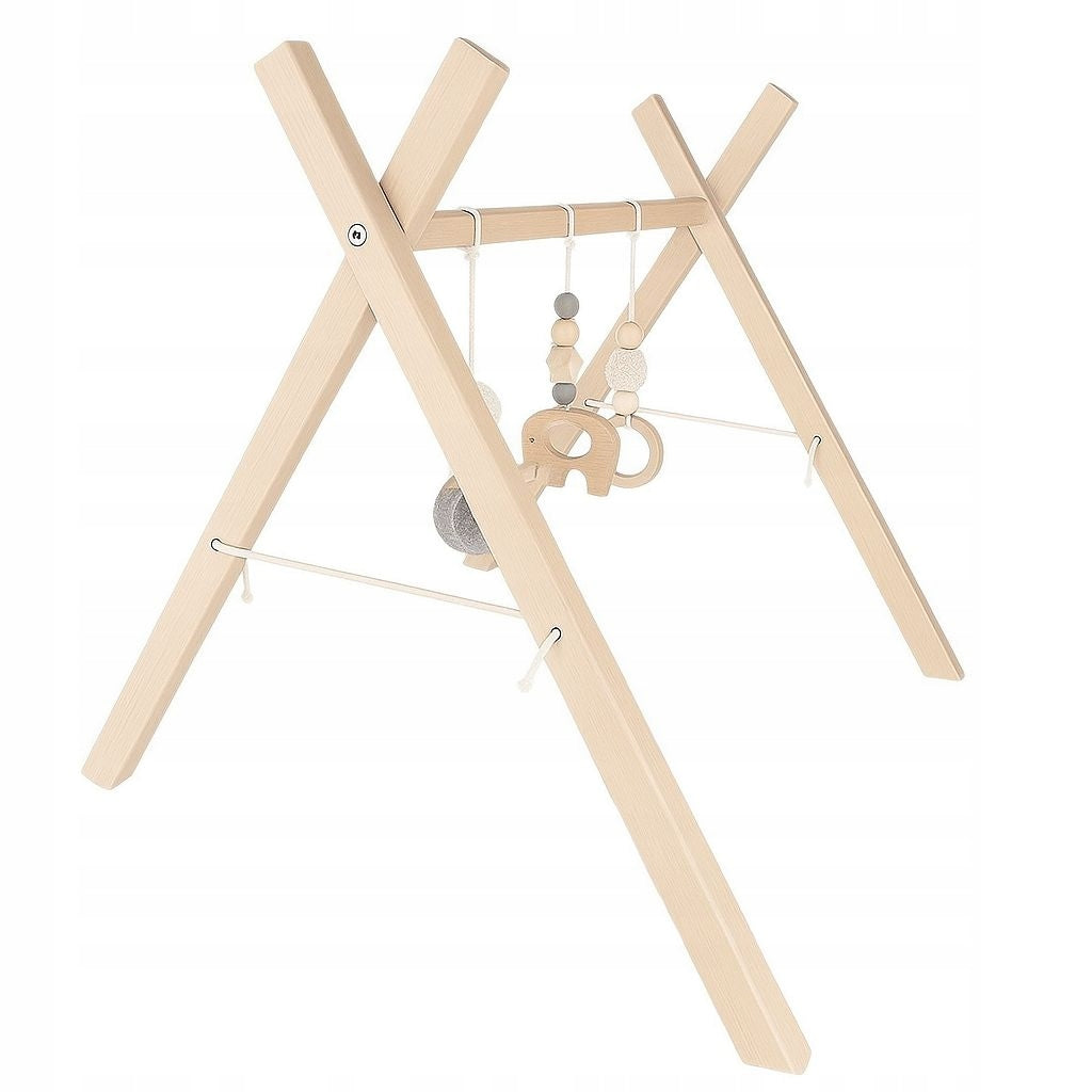 Wooden Educational Gym Stand for Kids and Babies Baby Gym Manufacturer code STOJAK EDUKACYJNY GIMNASTYCZNY DLA NIEMOWLĄT